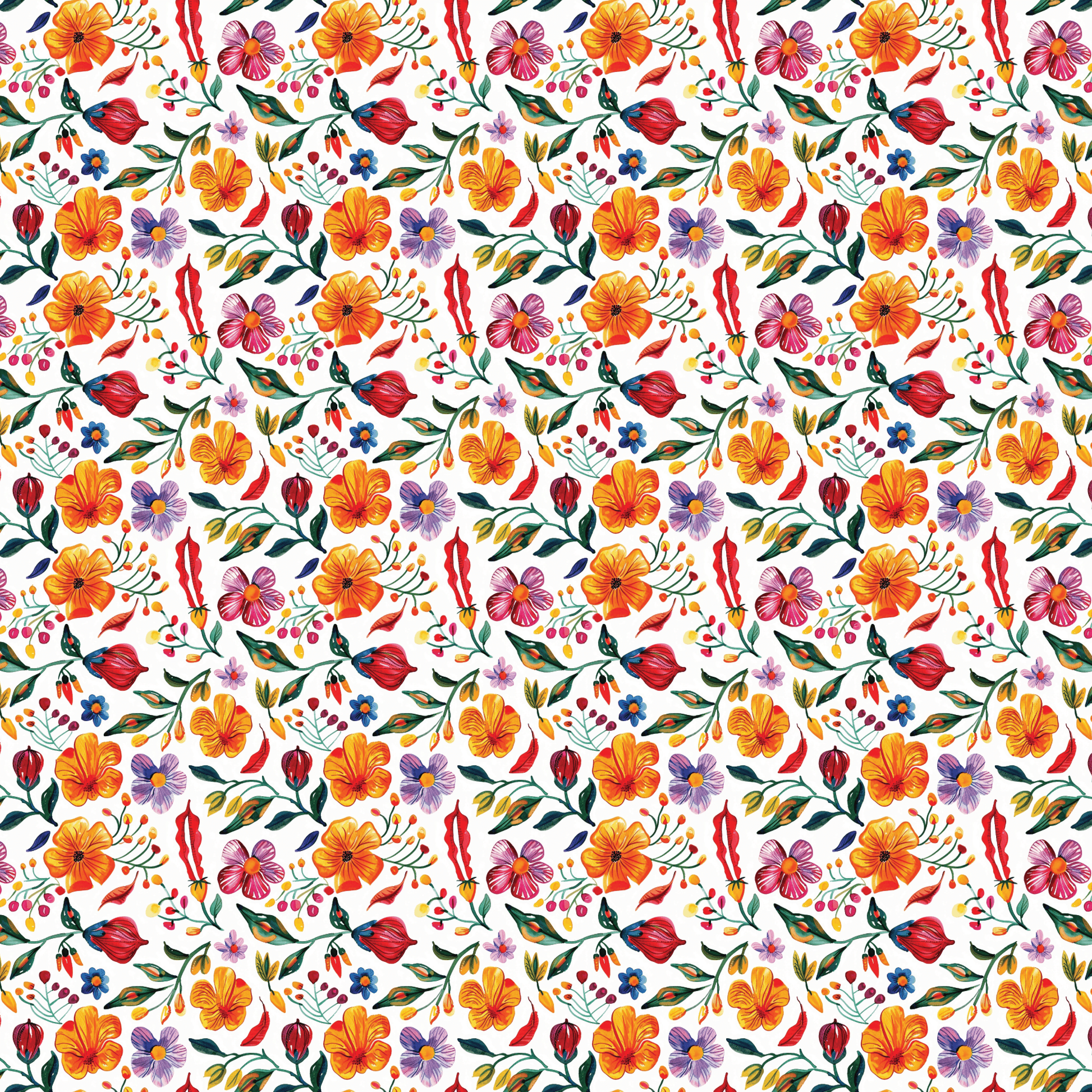 Spicy Floral Pattern Acrylic Sheets - CMB Pattern Acrylic