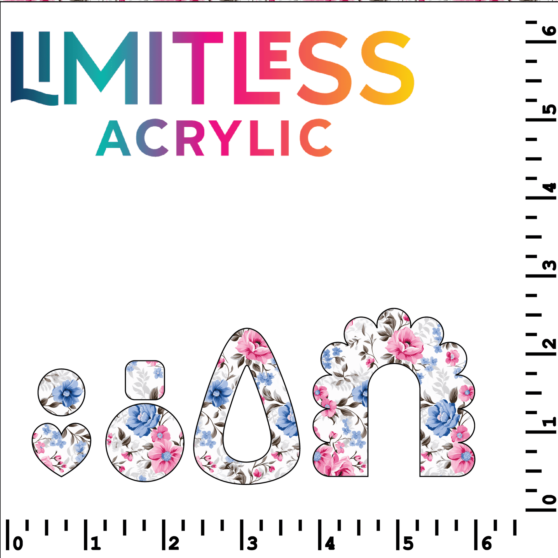 Spring Flowers 2 Pattern Acrylic Sheets - CMB Pattern Acrylic