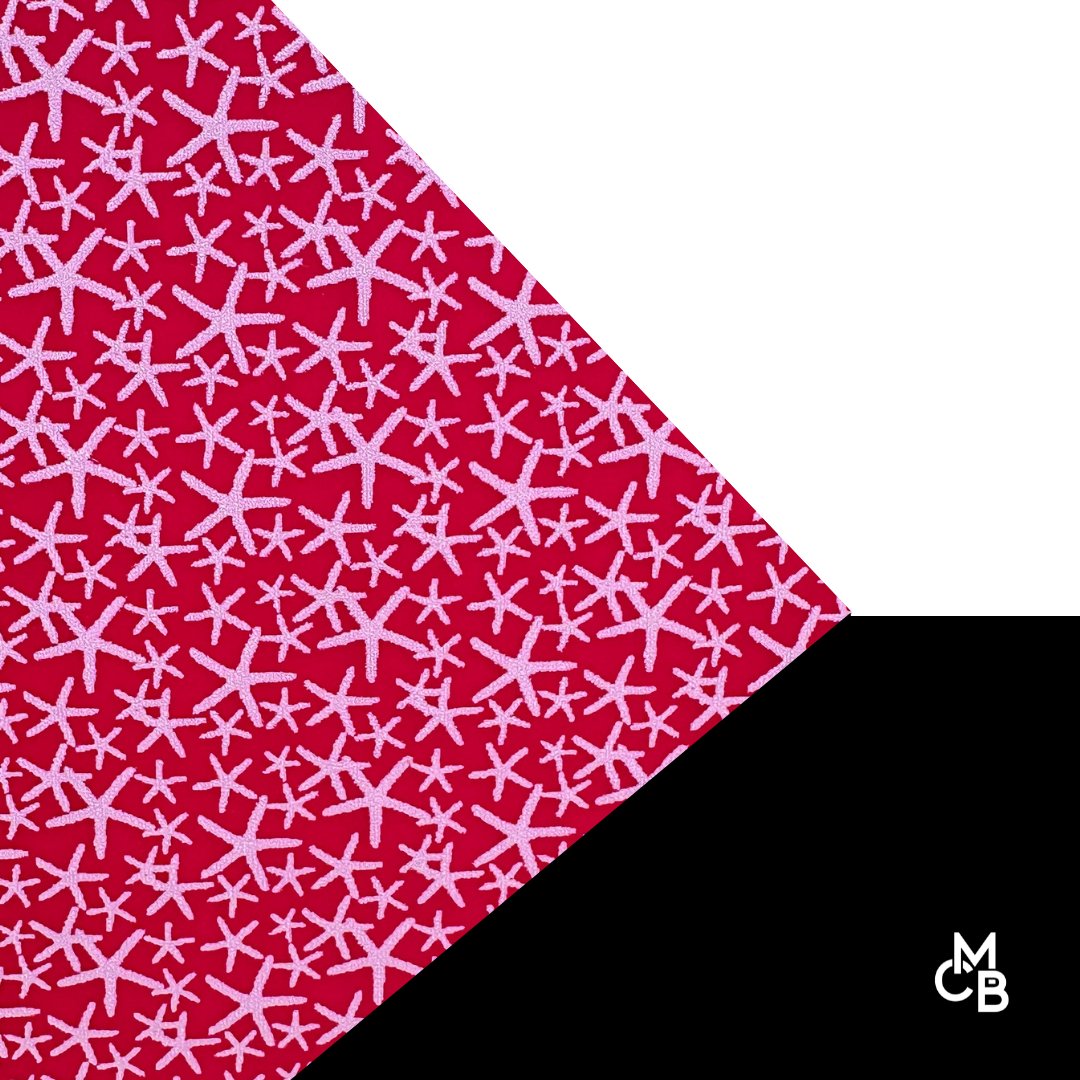 Starfish on Matte Magenta Pattern Acrylic Sheet CMB PRESTIGE PATTERNS - Acrylic Sheets