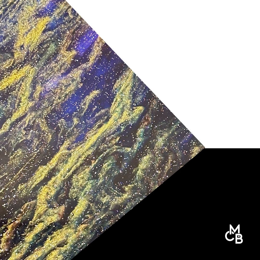 Starry Night Marbled Glitter Cast Acrylic | Marbled Acrylic Sheet | CMB Acrylic