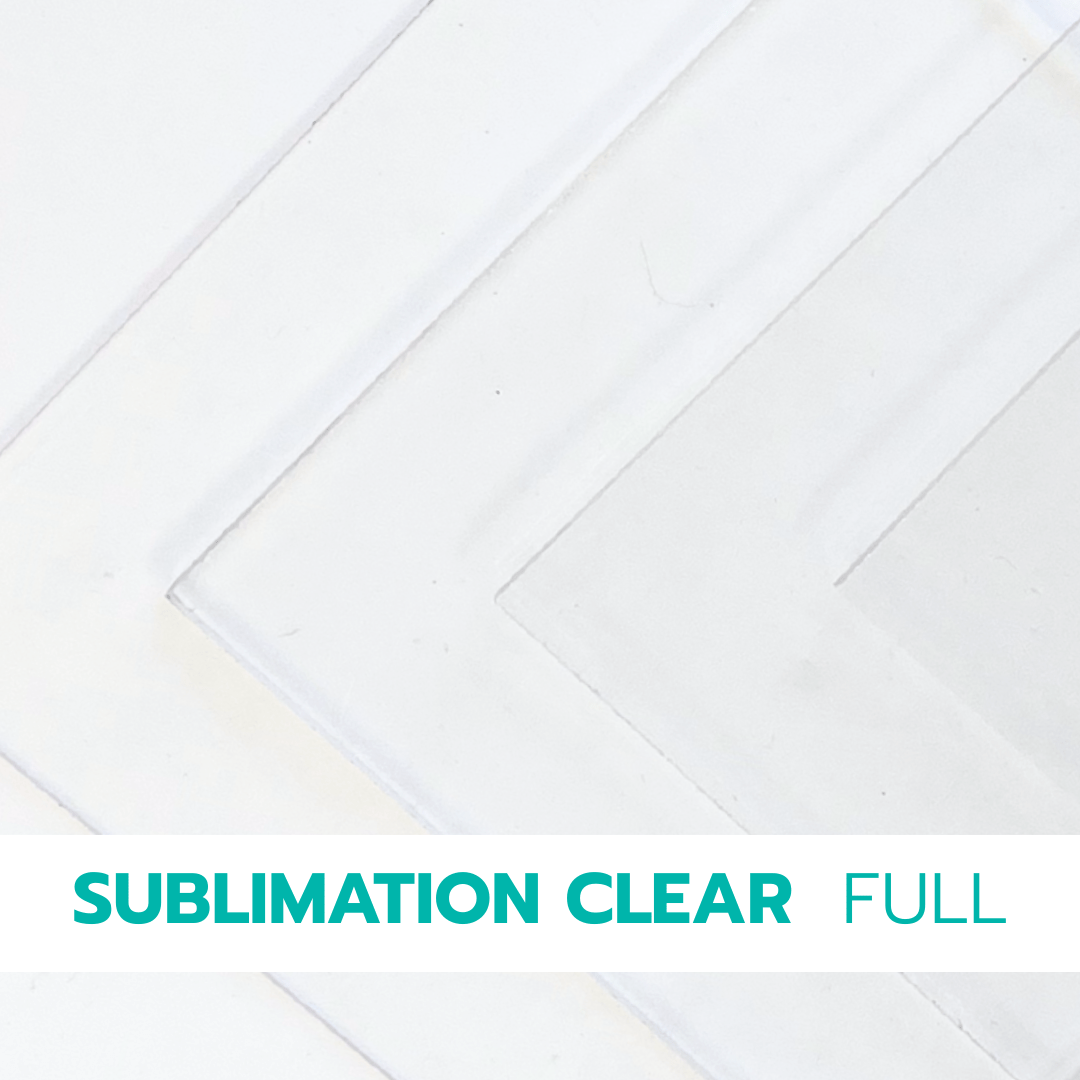 Sublimation Clear Cast Acrylic Sheets | ~23" X 15" - Acrylic Sheets