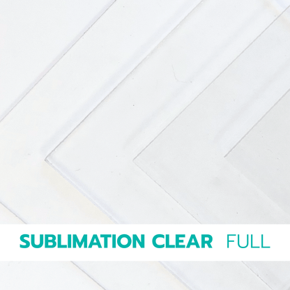 Sublimation Clear Cast Acrylic Sheets | ~23" X 15" - Acrylic Sheets