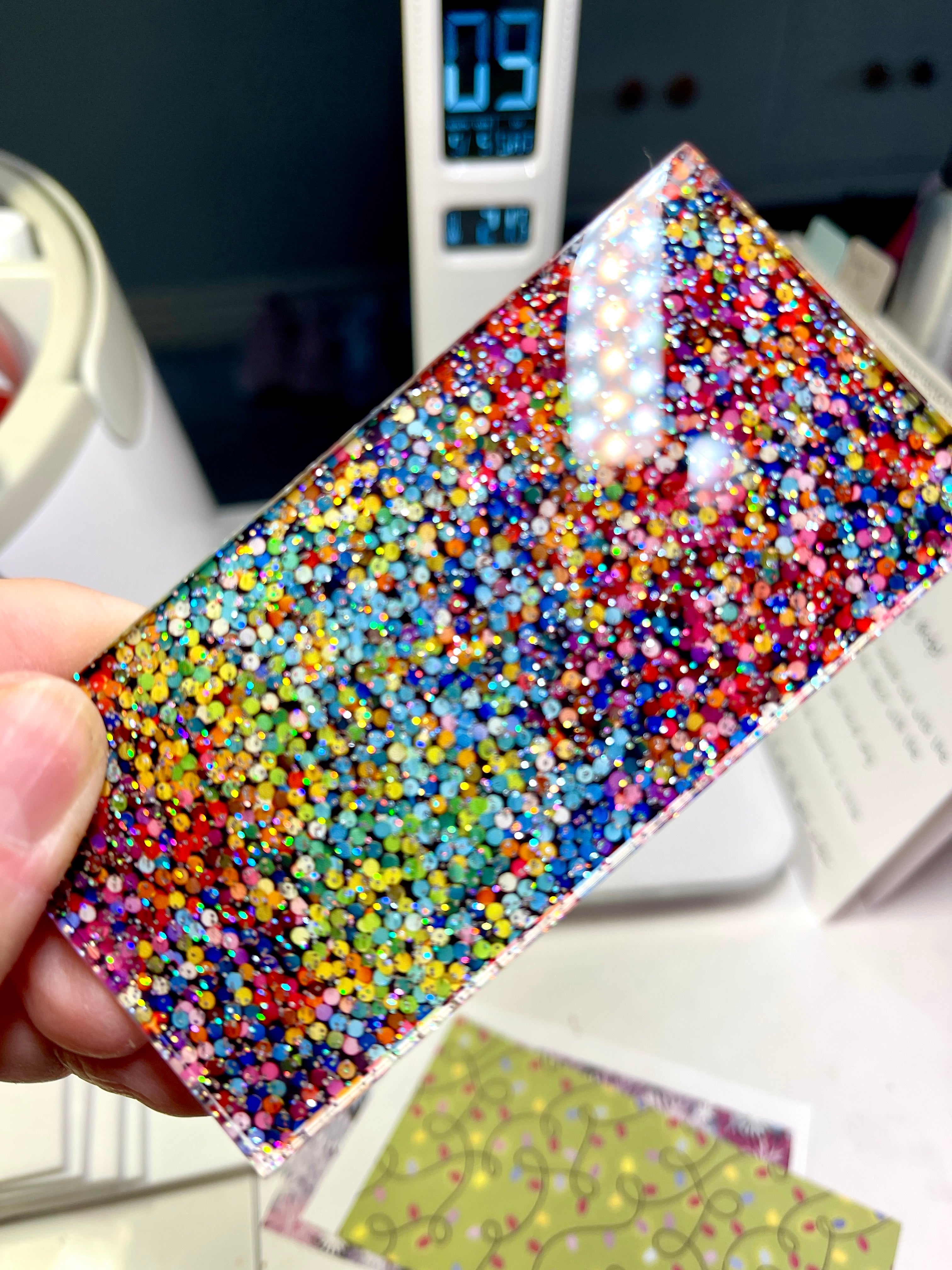 Sublimation Glitter Clear Acrylic | Glitter Acrylic Sheet | CMB Acrylic