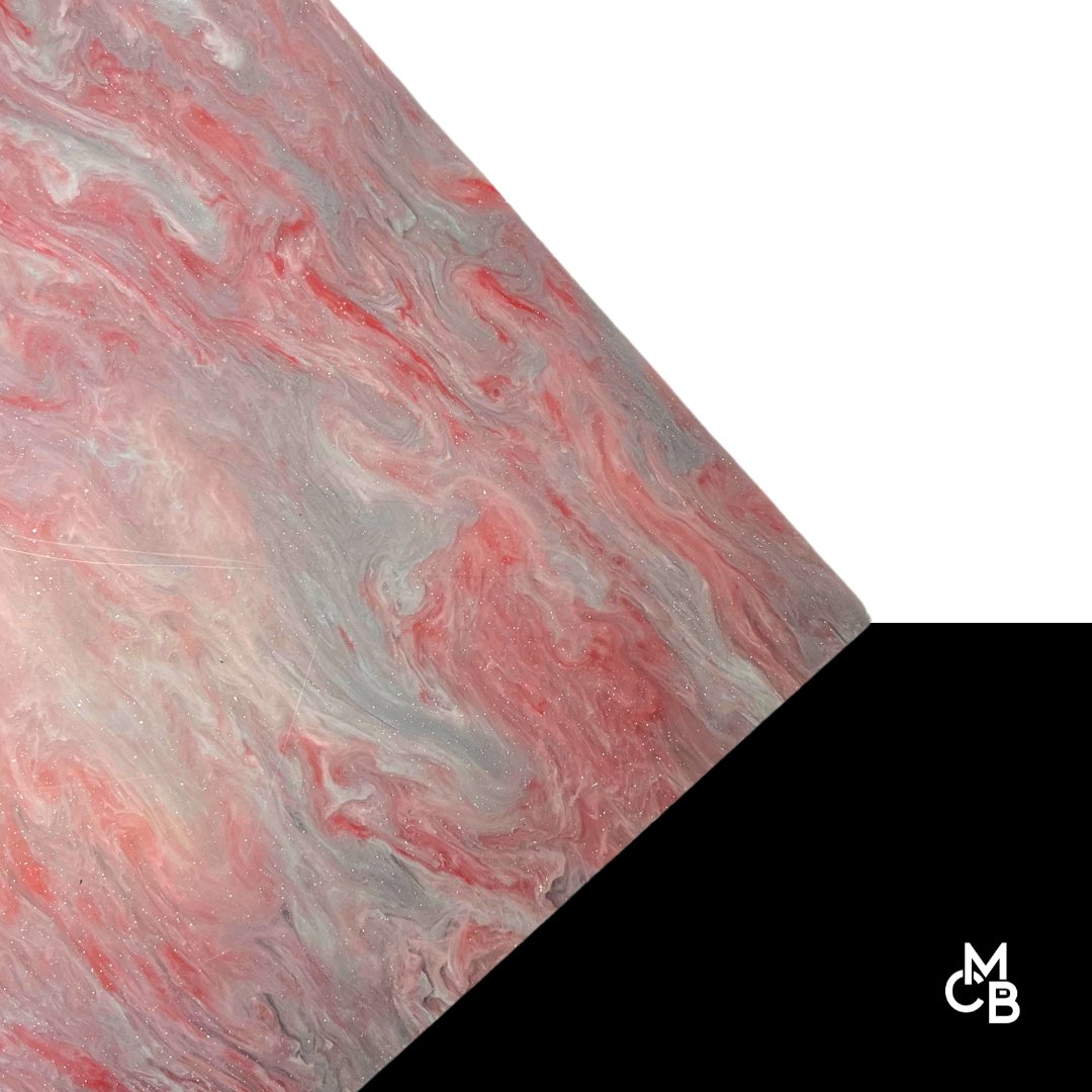Summer Slushy Marbled Glitter Cast Acrylic | Marbled Acrylic Sheet | CMB Acrylic