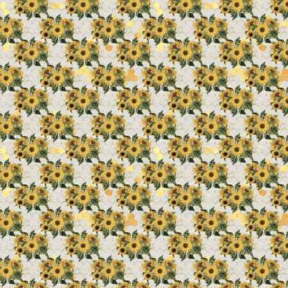 Sunflower Hive Pattern Acrylic Sheet - CMB Pattern Acrylic