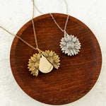 Sunflower Reveal Necklace (Silver or Gold), 1 Total, Metal Blank 153 - 