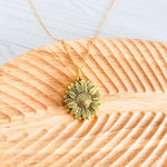 Sunflower Reveal Necklace (Silver or Gold), 1 Total, Metal Blank 153 - 