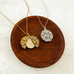 Sunflower Reveal Necklace (Silver or Gold), 1 Total, Metal Blank 153 - 