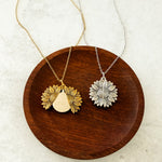 Sunflower Reveal Necklace (Silver or Gold), 1 Total, Metal Blank 153 - 