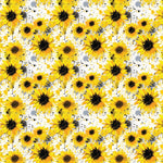 Sunflower Splatter Pattern Acrylic Sheets - CMB Pattern Acrylic
