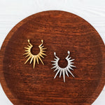 Sunrise Stainless Steel Pendant (Silver or Gold), 10 Pieces, Charm 2 - 