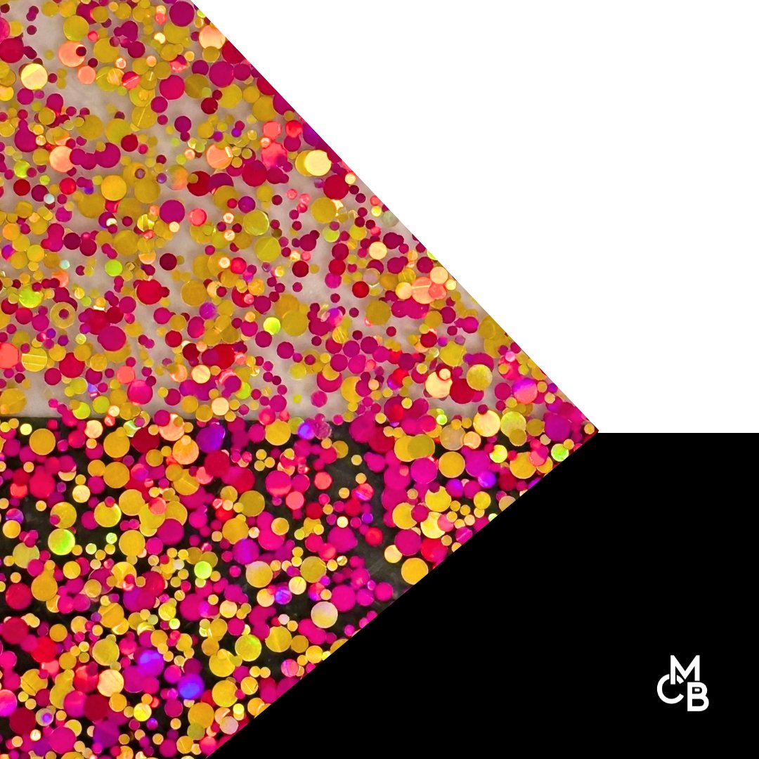 Sunset Sparkle Glitter Dots Cast Acrylic | Glitter Acrylic Sheet | CMB Acrylic