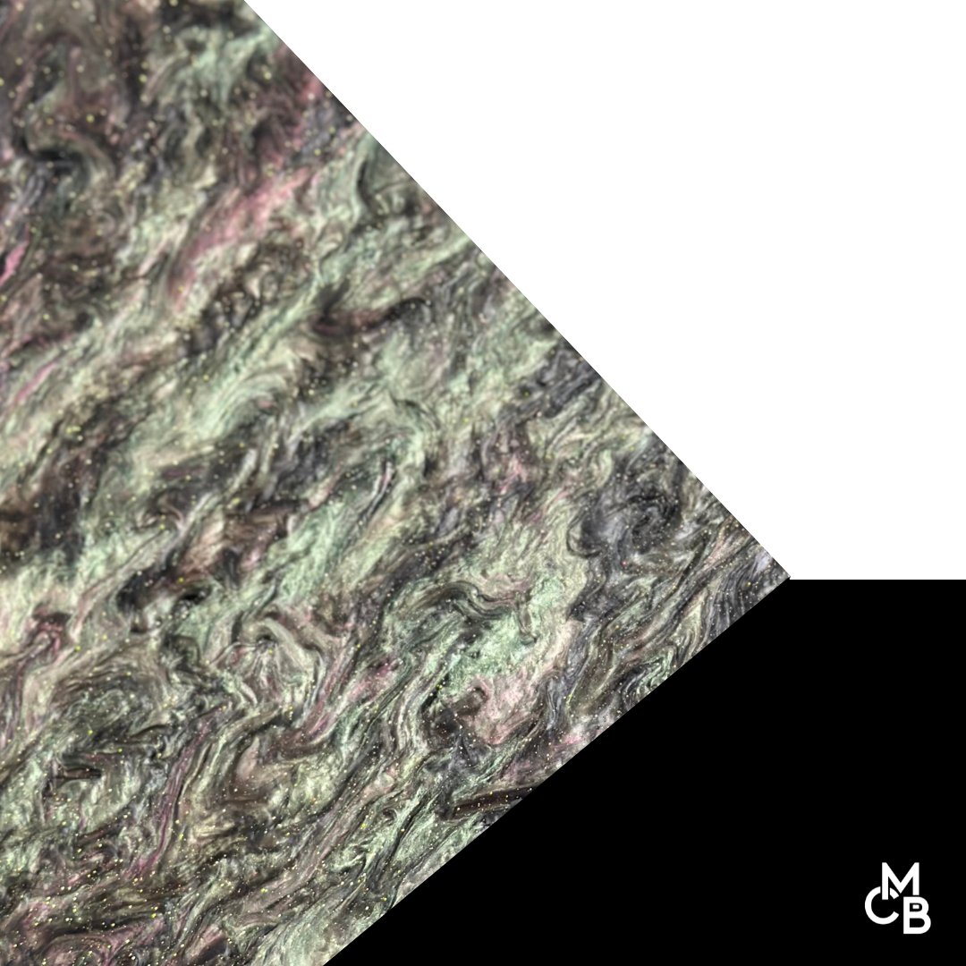 Teal and Pink Marbled Glitter Cast Acrylic | Marbled Acrylic Sheet | CMB Acrylic