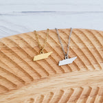 Tennessee Pendant Necklace (Silver or Gold), 1 Total, Metal Blank 163 - 