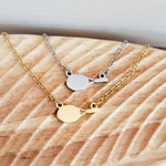 Tennis Racket Necklace (Silver or Gold), 1 Total, Metal Blank 113 - 