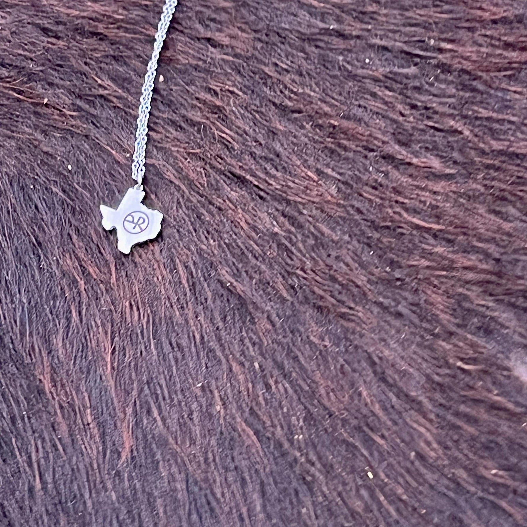 Texas Pendant Necklace (Silver or Gold), 1 Total, Metal Blank 110 - 