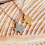 Texas Pendant Necklace (Silver or Gold), 1 Total, Metal Blank 110 - 