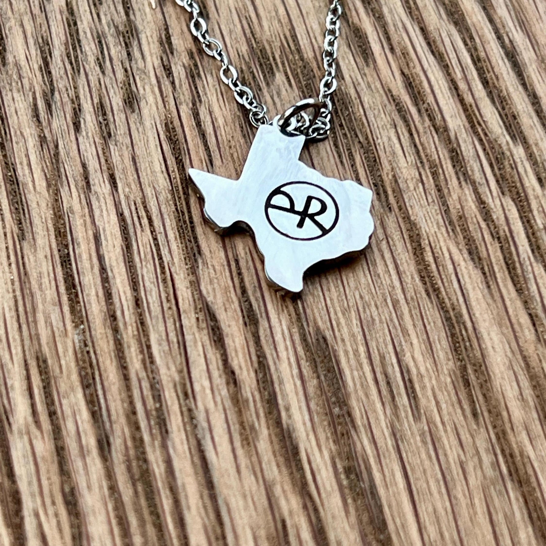 Texas Pendant Necklace (Silver or Gold), 1 Total, Metal Blank 110 - 