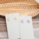 Texas Studs (Silver or Gold), 1 Pair Total, Metal Blank 91 - 