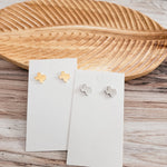 Texas Studs (Silver or Gold), 1 Pair Total, Metal Blank 91 - 