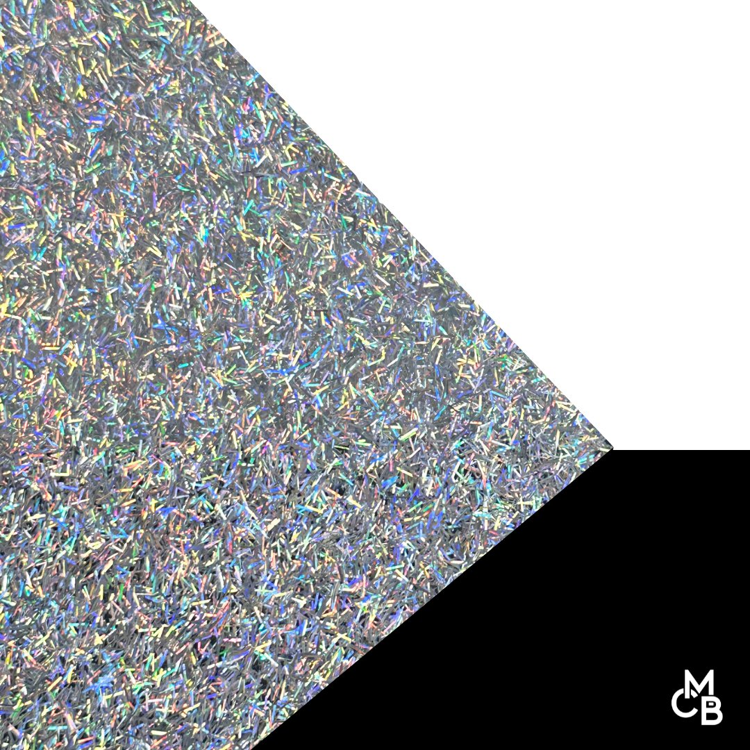 Tinsel Town Holographic Shaped Glitter Cast Acrylic | Glitter Acrylic Sheet | CMB Acrylic