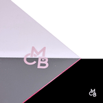 Transparent Edge Glow Light Pink Cast Acrylic | Transparent Acrylic Sheet | CMB Acrylic