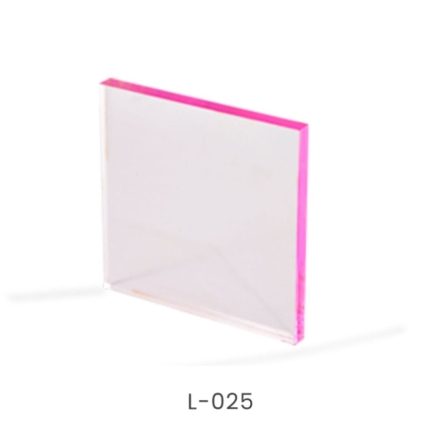 Transparent EdgeGlow Pink Cast Acrylic Sheets | L025 - Acrylic Sheets