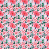 Tropical Pastel Christmas Floral 1 Pattern Acrylic Sheets - CMB Pattern Acrylic
