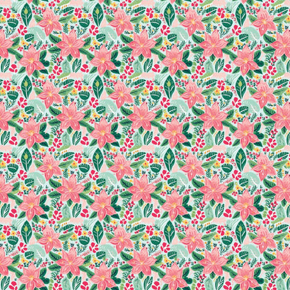 Tropical Pastel Christmas Floral 2 Pattern Acrylic Sheets - CMB Pattern Acrylic