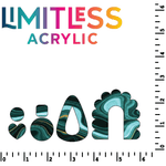 Turquoise Pattern Acrylic Sheet - CMB Pattern Acrylic