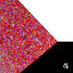 Valentines Red Chunky Flake Glitter Cast Acrylic | Glitter Acrylic Sheet | CMB Acrylic