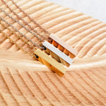 Vertical Bar Urn Memorial Necklace (Silver, Gold, or Rose Gold), 1 Total, Metal Blank 43 - 