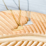 Virginia Pendant Necklace (Silver or Gold), 1 Total, Metal Blank 214 - 