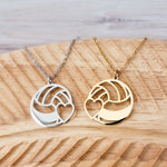 Volleyball Necklace (Silver or Gold), 1 Total, Metal Blank 80 - 