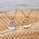 Volleyball Necklace (Silver or Gold), 1 Total, Metal Blank 80 - 