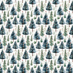Watercolor Christmas Trees Pattern Acrylic Sheets - CMB Pattern Acrylic