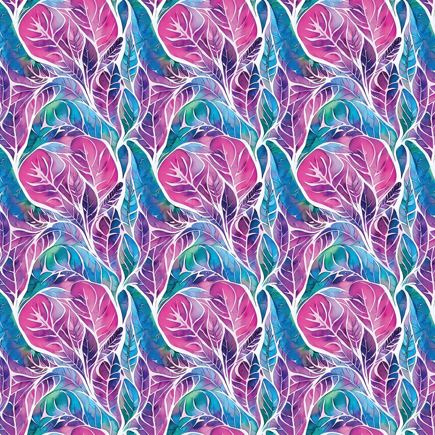 Watercolor Leaves Pattern Acrylic Sheets - CMB Pattern Acrylic