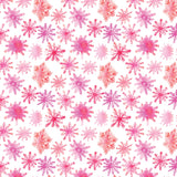 Watercolor Pink Snowflakes Pattern Acrylic Sheets - CMB Pattern Acrylic