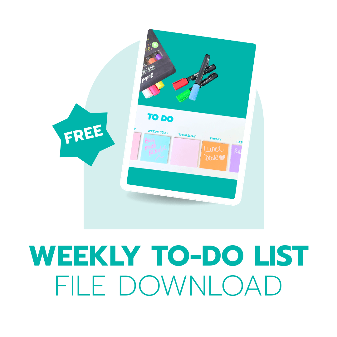 Weekly To Do List Download - DIGITAL DOWNLOADS