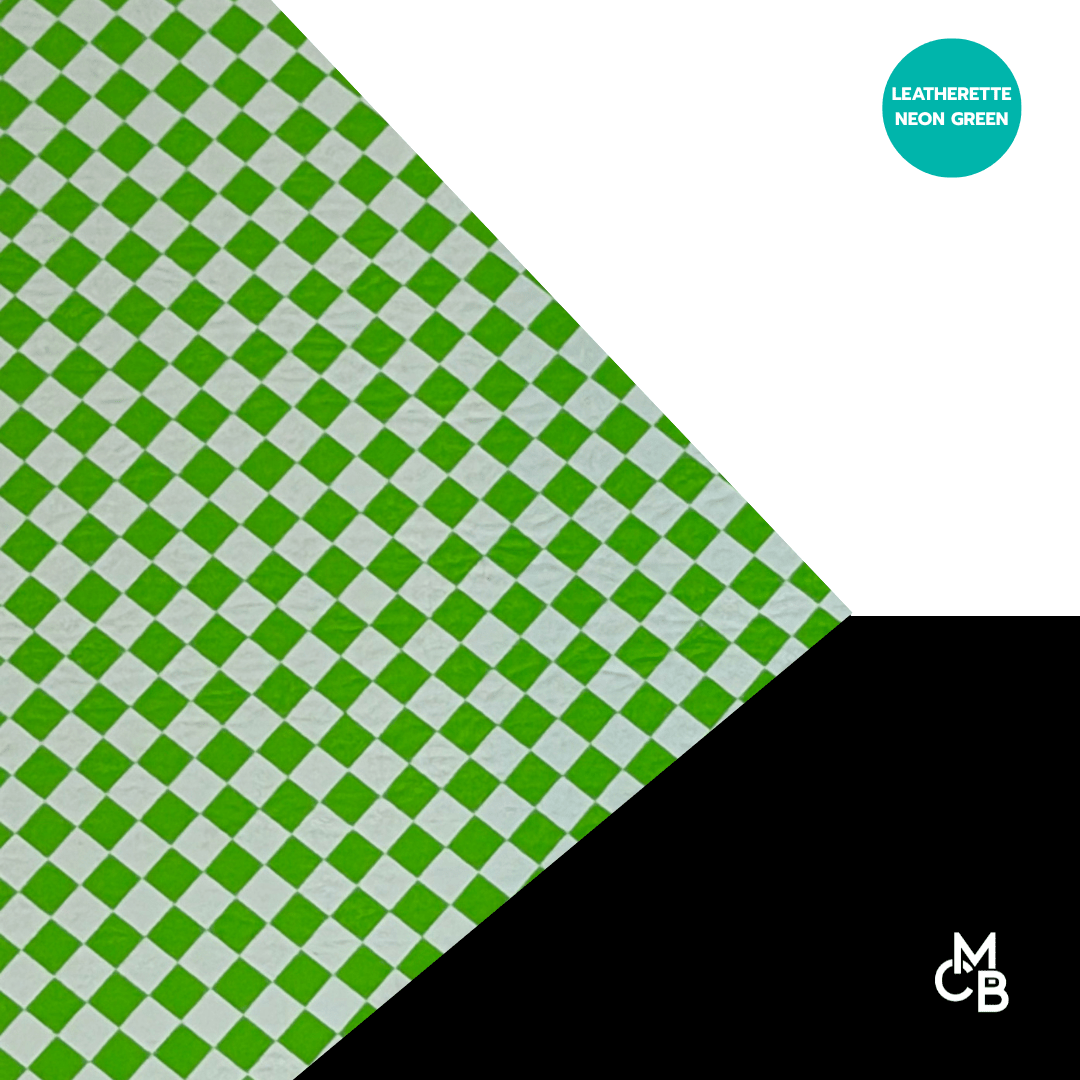 White Checkered Leatherette Sheets | Premium Quality laser safe leatherette