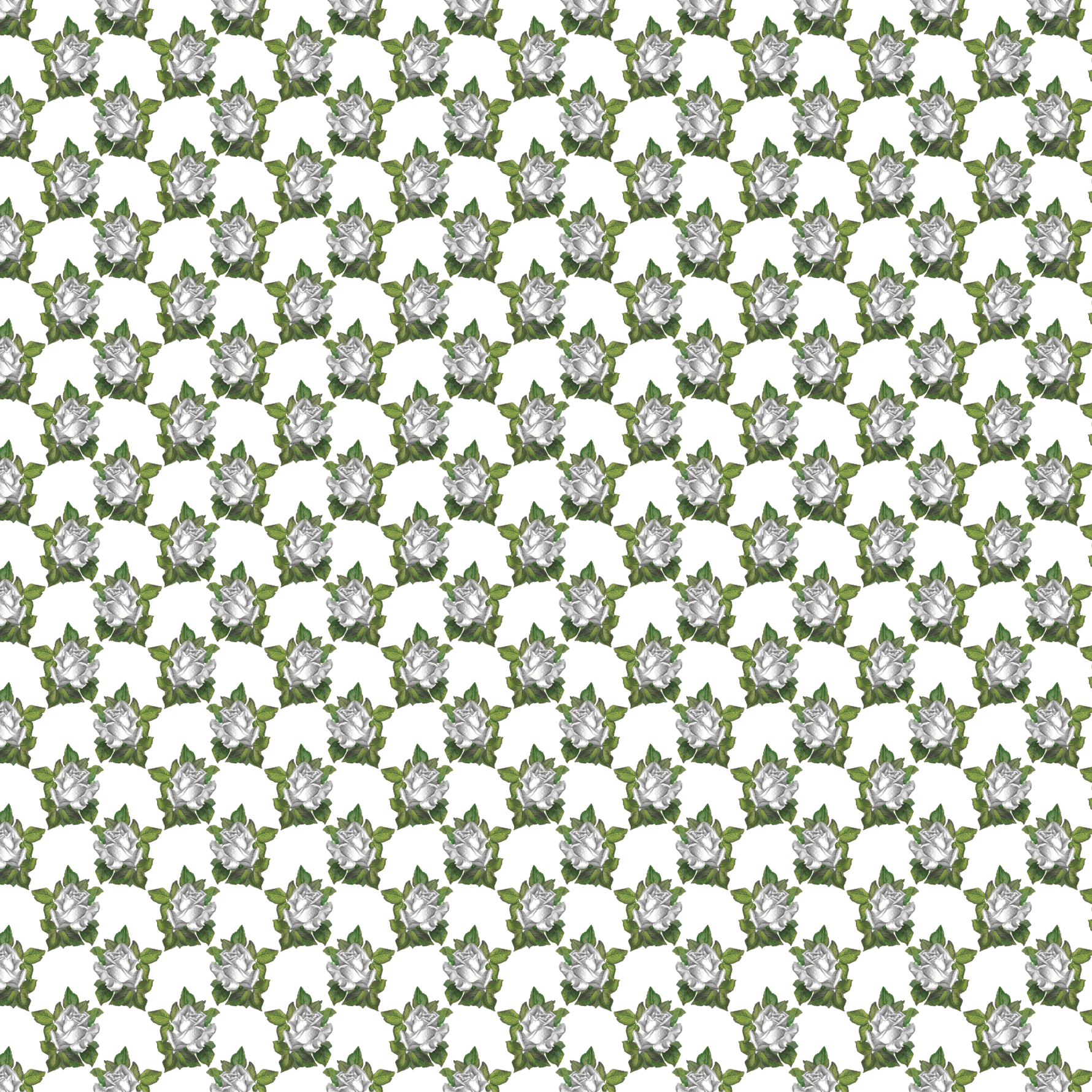 White Floral Bouquets Pattern Acrylic Sheets - CMB Pattern Acrylic