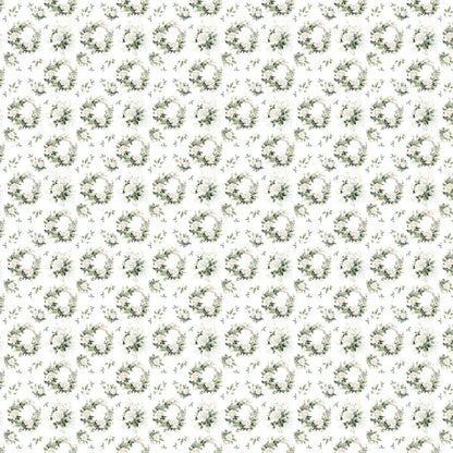 White Wreaths Pattern Acrylic Sheets - CMB Pattern Acrylic