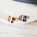 Wide Adjustable Ring (Silver or Gold, One Size), 1 Total, Metal Blank 100 - 