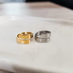 Wide Adjustable Ring (Silver or Gold, One Size), 1 Total, Metal Blank 100 - 