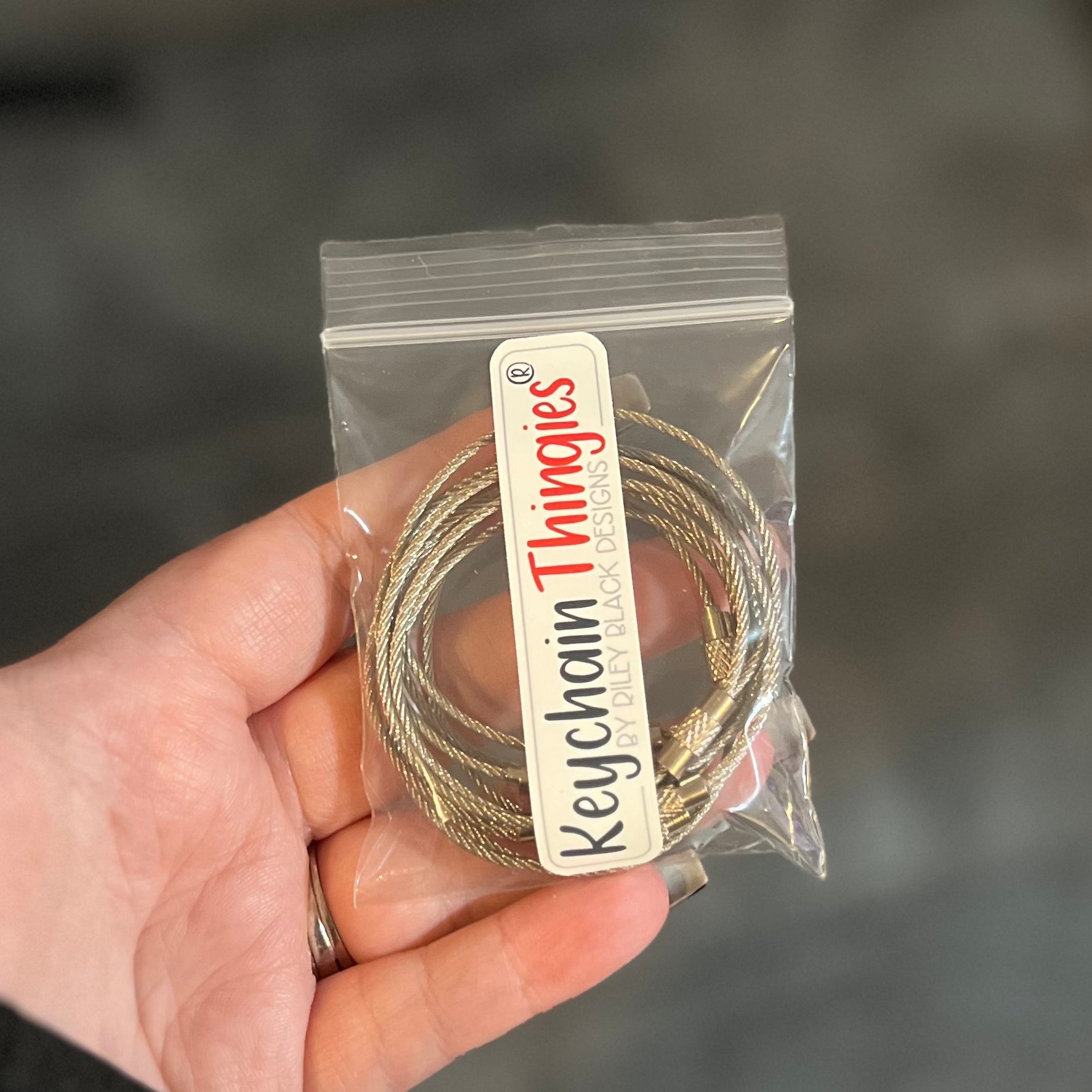 Wire Keychain Cable Thingie - Keychain Clips