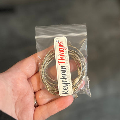 Wire Keychain Cable Thingie - Keychain Clips