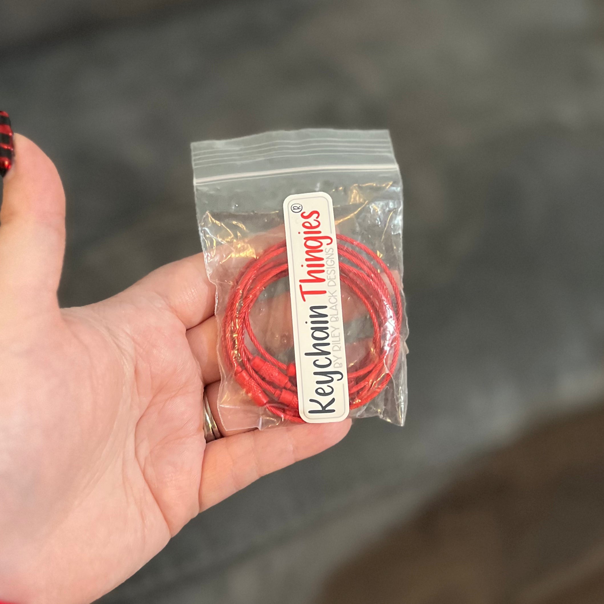 Wire Keychain Cable Thingie - Keychain Clips