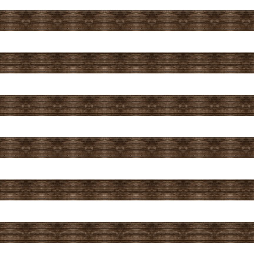 Wood Stripes 1" Pattern Acrylic Sheet - CMB Pattern Acrylic