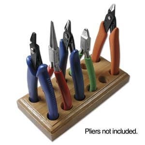 Wooden Pliers Stand for 6 Pliers, Quantity 1, Tool 34 - 