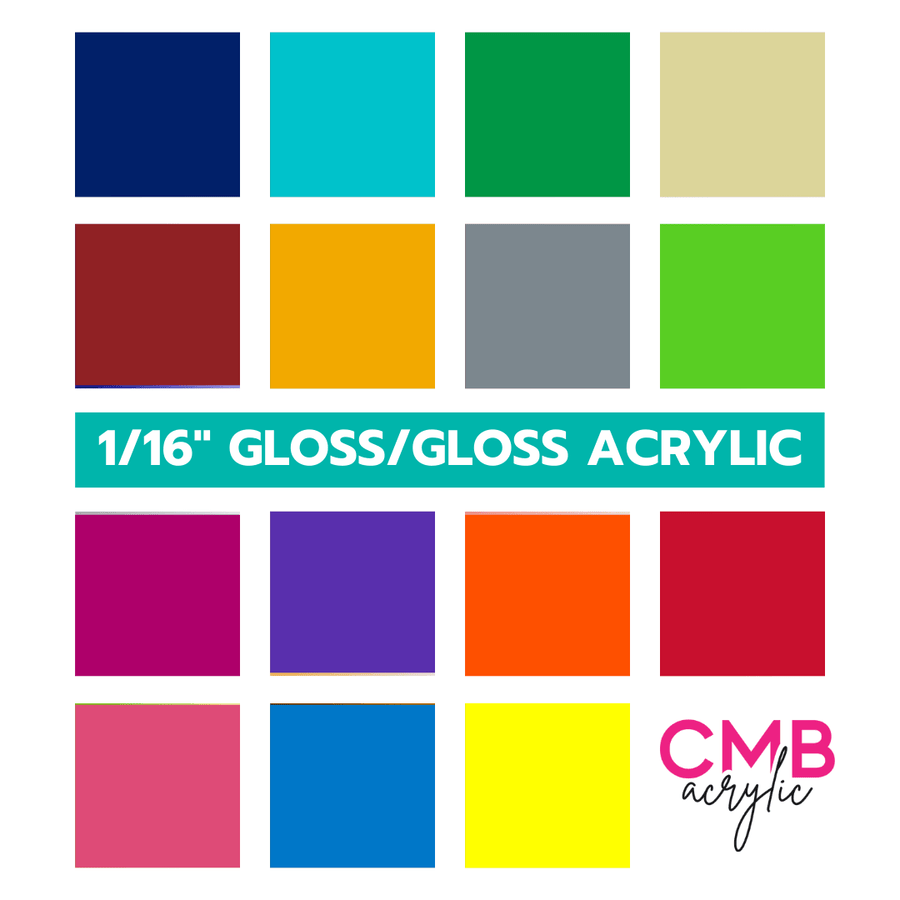 1/16" Colored Acrylic Sheets 48" X 72" -